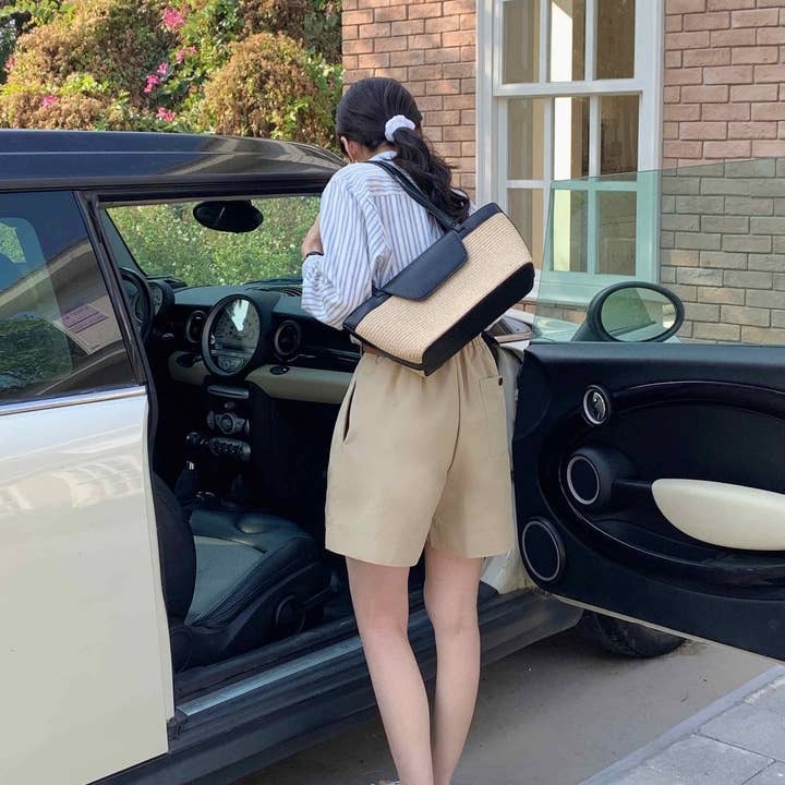 Pretty Persuasions – wholesale Shoulder bag – women's – P25036 Long Straw Shoulder Bag7