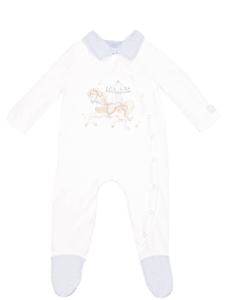 Cotton Velour Babygrow Janik for wholesale by JAMIKS