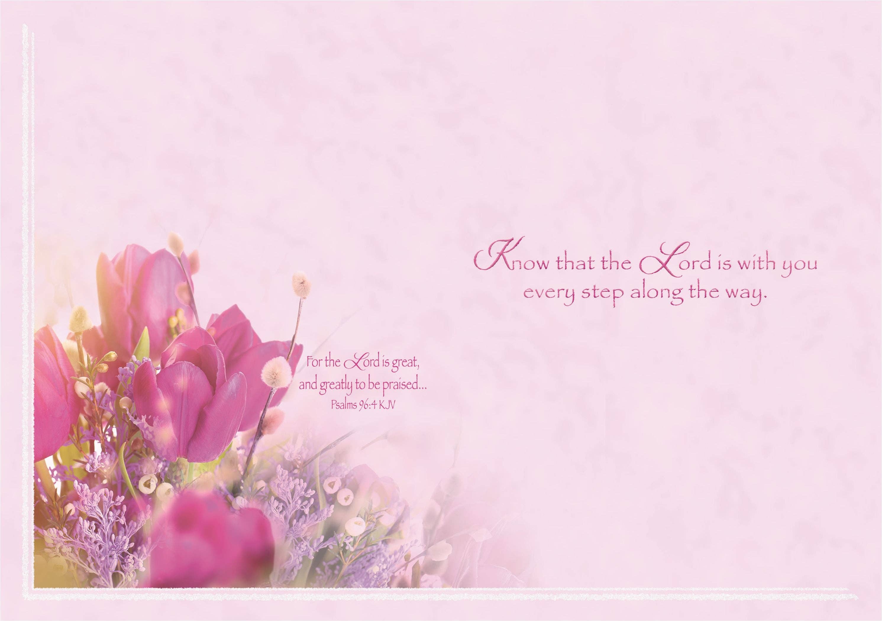 Crown Point Graphics - Wholesale Birthday Card - Shining Delicate Tulips | Birthday Greeting Card3