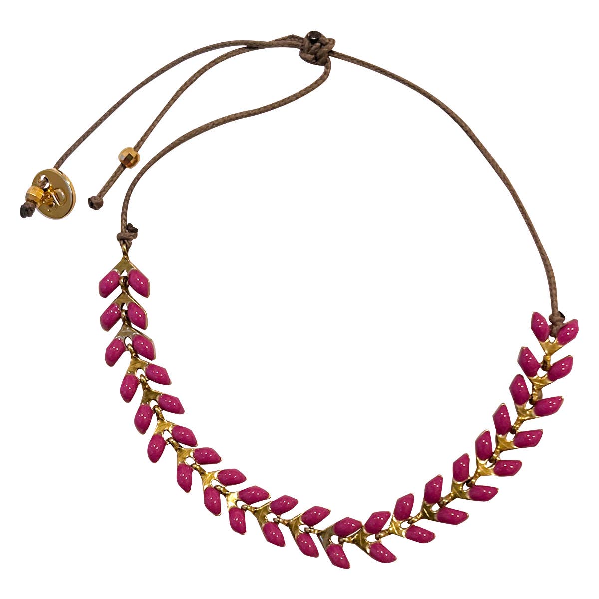 Sophie Deschamps Bijoux – Engroshandel Armbånd med led og kæde – LEOPOLD armbånd med emaljeret kæde6