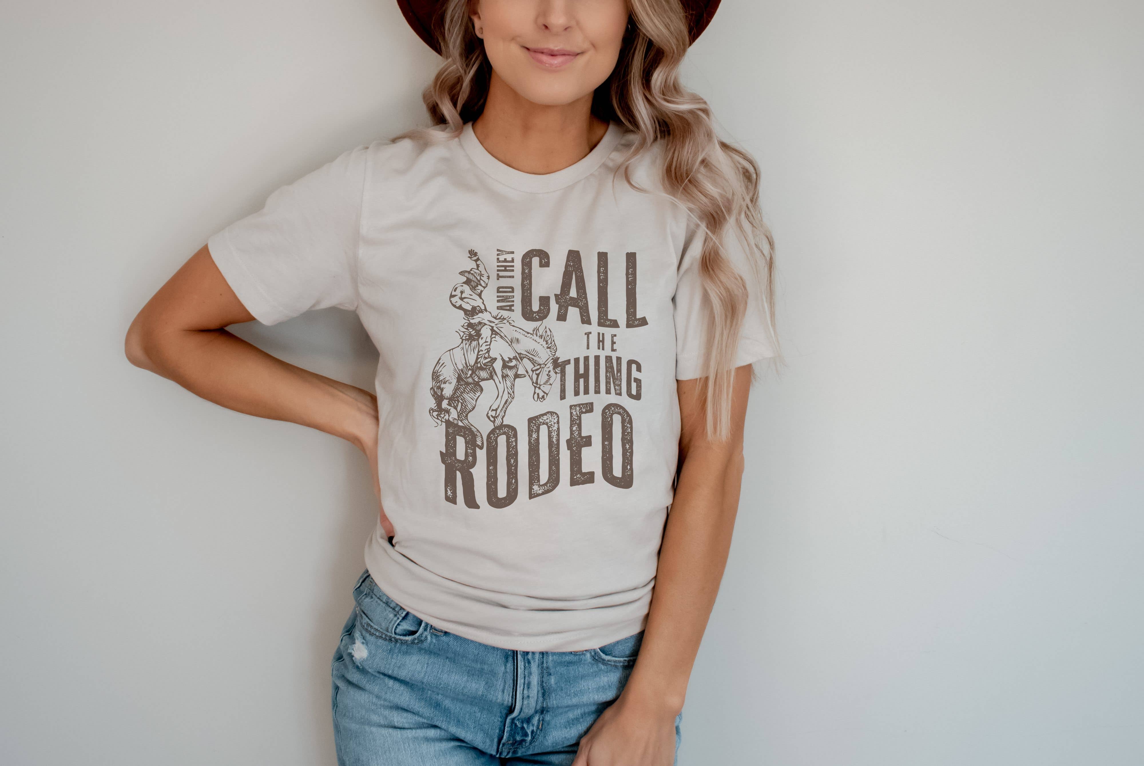Amy Anne Apparel Inc - Wholesale Screen Printed T-Shirt - Women's - They Call The Thing Rodeo Graphic Tee | Western Shirt1