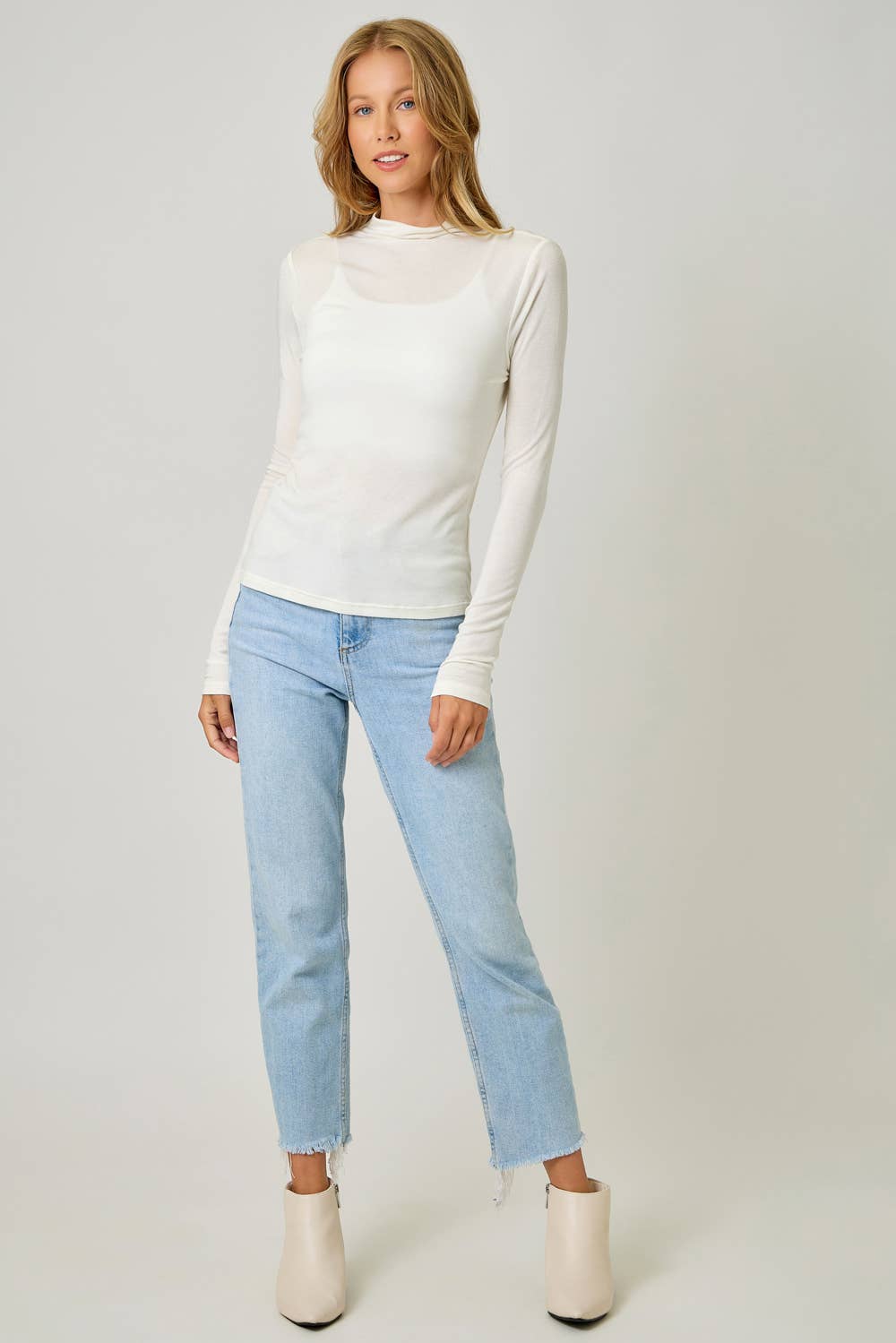 Mystree – wholesale Stickad topp - Dam – 61274 Nödvändig Mock Neck Topp12