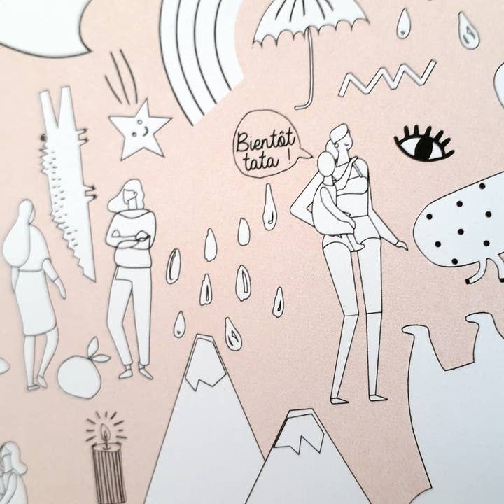 Pamela Loops - Vendita all'ingrosso Poster - Cherche et trouve Tata «Tu vas être tata!»3