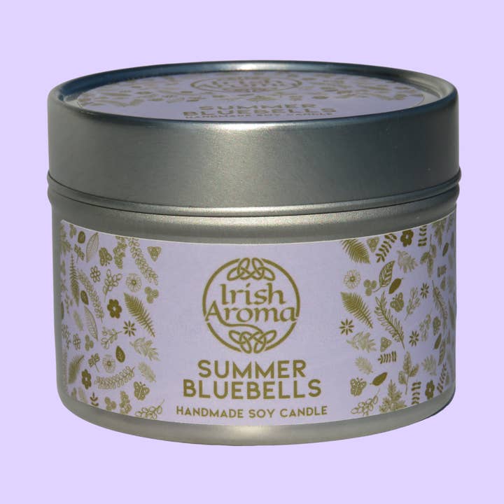 Summer Bluebells - Candela di soia fatta a mano per la vendita all'ingrosso da parte di Irish Aroma