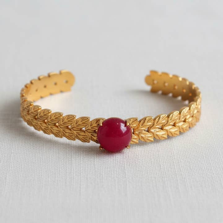 Zirconia Double-Layer Open Bangle for wholesale by camilla dovey