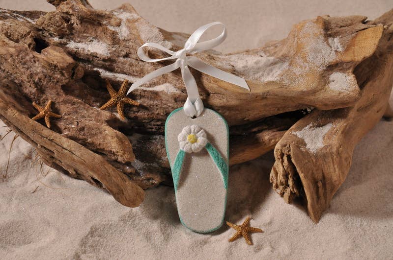 The Sand Store by Creative Artworks, Inc. - Wholesale Ornament - Flip Flop Sand Ornament2