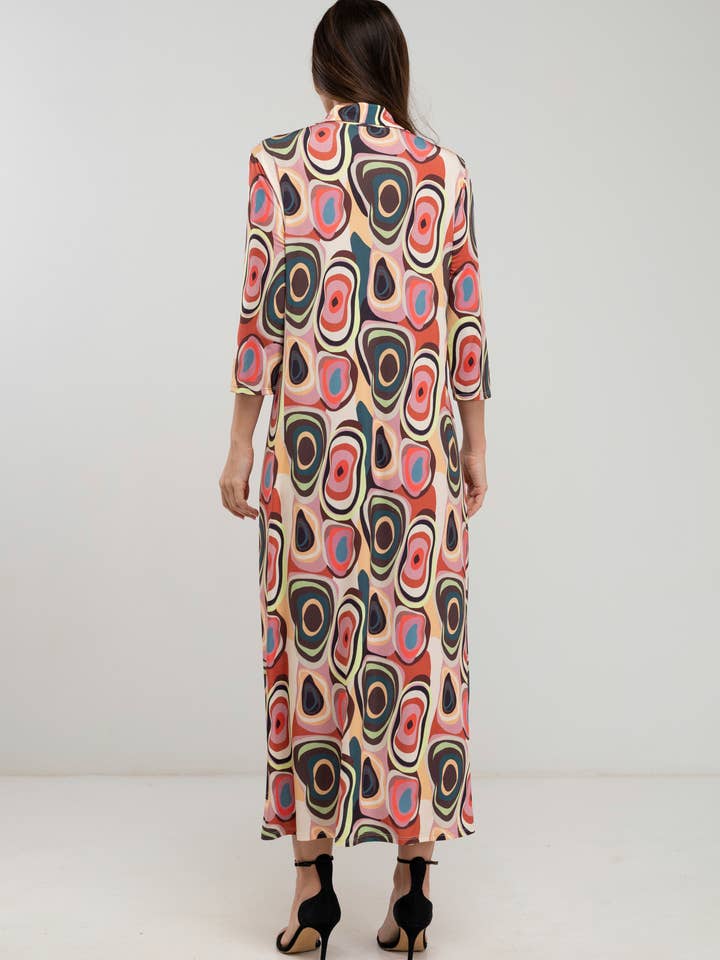 Long printed shirt dress for wholesale by Julie d orleac