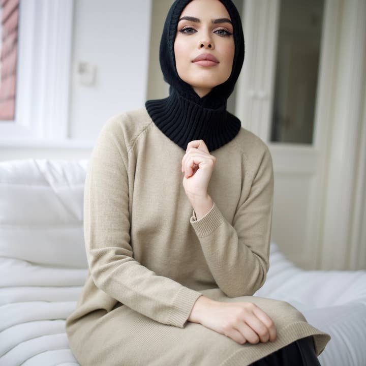 Nea Wear – wholesale Balaklava – Dam – vinter sticka balaclava i svart