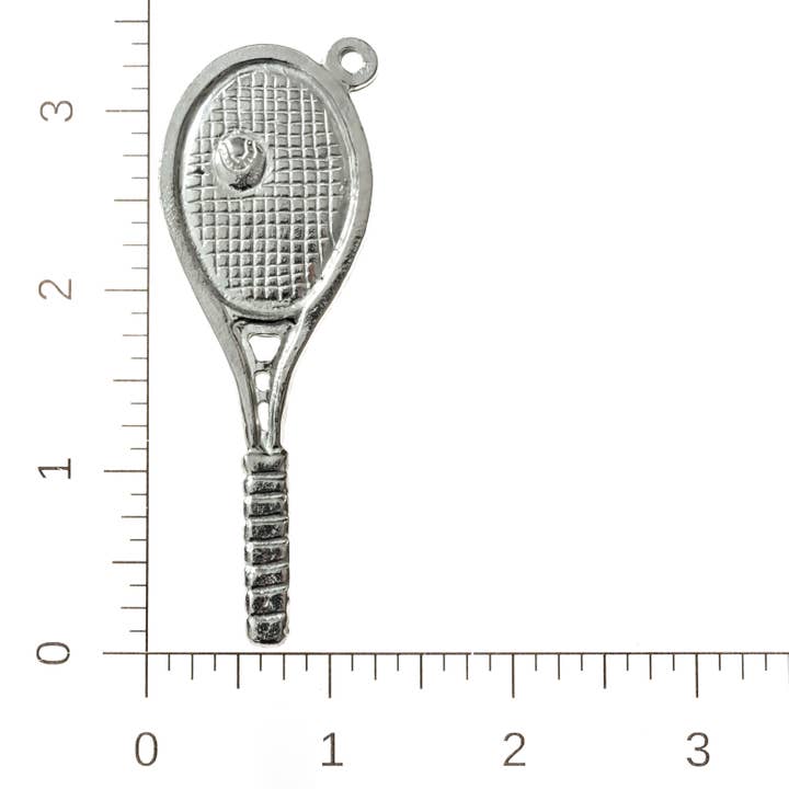 House of Morgan Pewter - Wholesale Ornament - Handmade Sports Athlete Christmas Ornament - Tennis Racket3