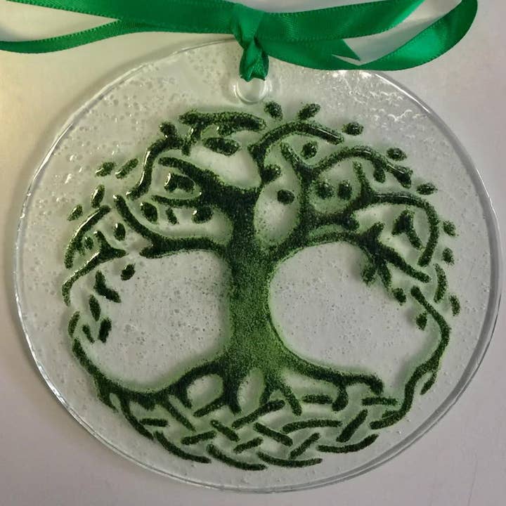 Folio Art Glass - Wholesale Suncatcher - Celtic Tree of Life Suncatcher/Ornament