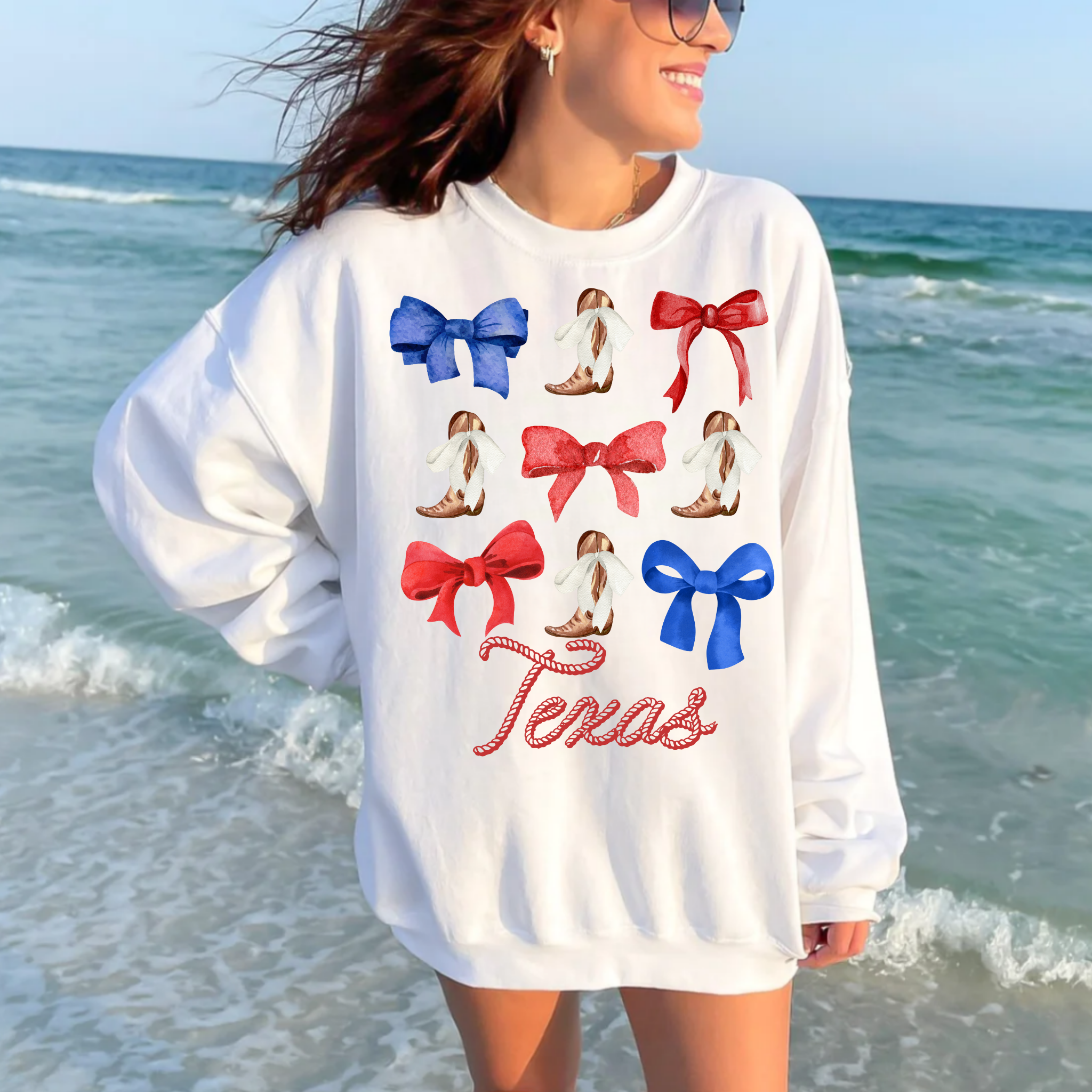 TEELUX - Venta al por mayor Papel transfer para sublimación - Botas y lazos Texas (camisa no incluida), película transparente transferida5