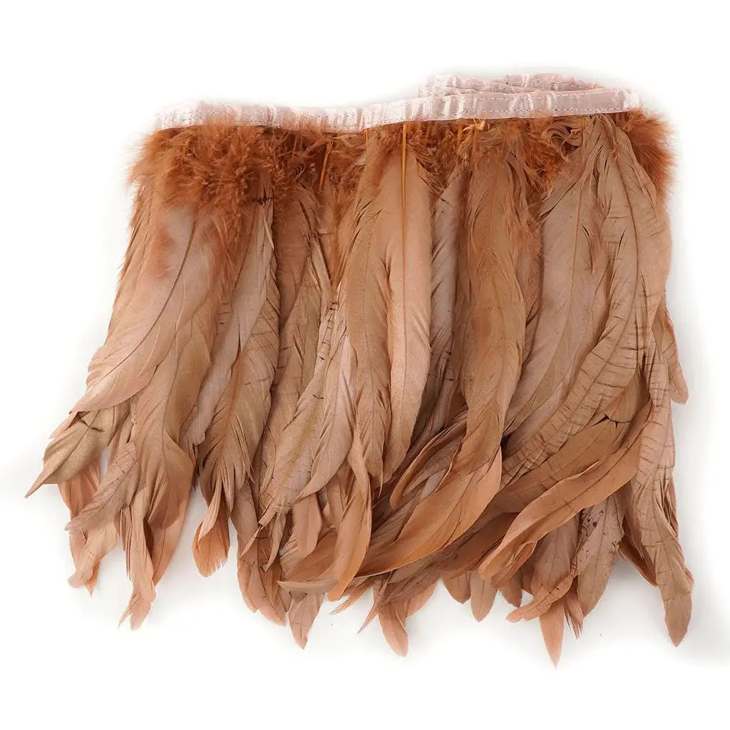 Zucker Feather Products - Wholesale Craft Supplies - Bronze Iridescent Coque Fringe - Metallic Copper3