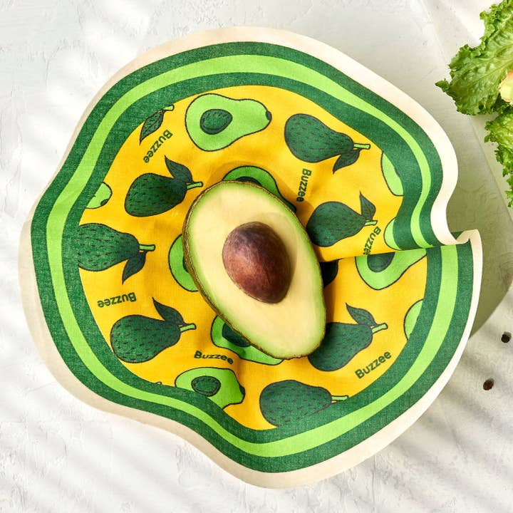 Rounds - Avocado - Reusable Beeswax Food wraps for wholesale by Buzzee