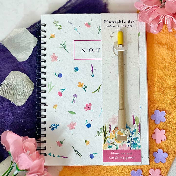 Little Green Gifts – wholesale Notebook – A5 Notebook & Pen Set - Choice Of Designs (TU-6)3