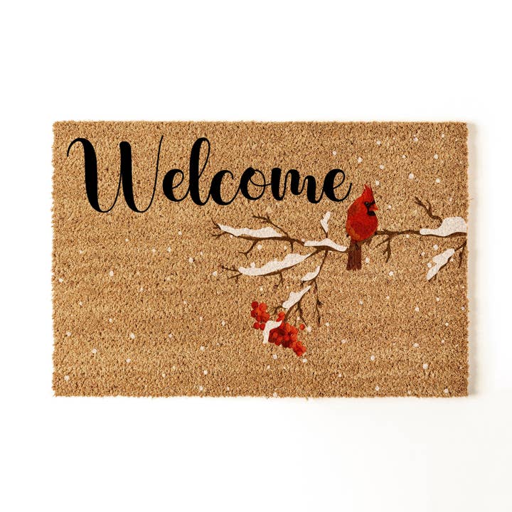 Cardinal Welcome Doormat, Cute Doormat, Home Decor for wholesale by Aspol Print INC
