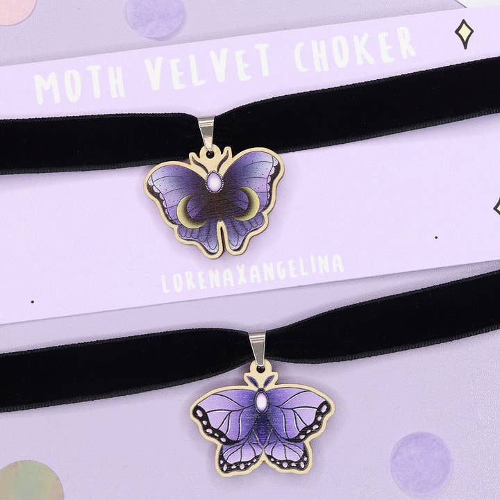 Girocollo in velluto antitarme/collana in velluto nero/collana da strega per la vendita all'ingrosso da parte di LorenaxAngelina