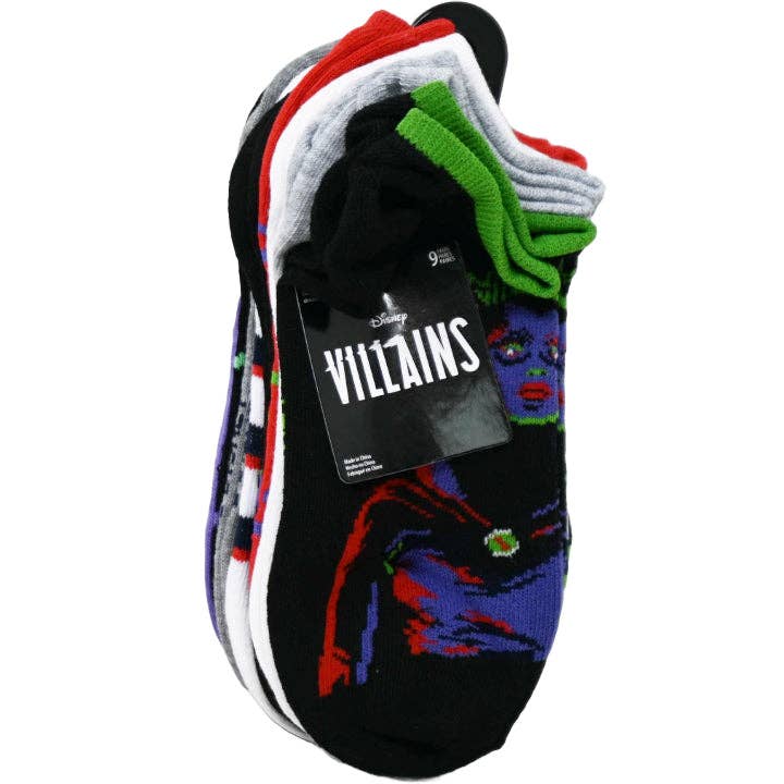 GreatBuy.com - Vente Chaussettes – femme - 9pk CHAUSSETTES FEMME VILAIN ICÔNIQUE MALÉFIQUE NS TAILLE 9-11 C/P 600