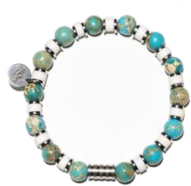 More di Sicilia – Großhandel Perlenarmband – Türkisfarbenes Armband mit farbigen Perlen0