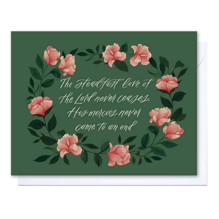 The Steadfast Love Card for wholesale by Selah Paper