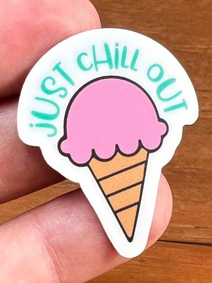 Itty Bitty Just Chill Out Vinylsticker voor wholesale door The Honaker Homemaker