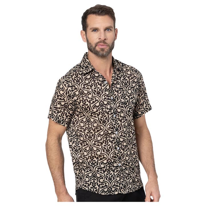 Kurzärmliges Sommerhemd HC0051N für den Großhandel von La Mano Boho