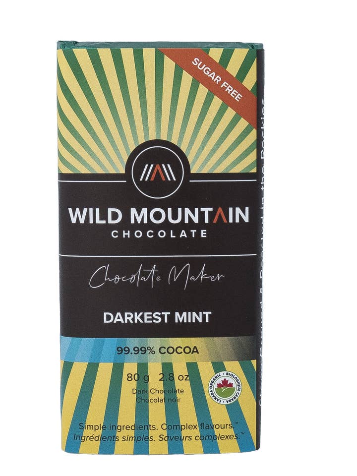 Menthe la plus foncée - 99,9 % pour la vente par Wild Mountain Chocolate