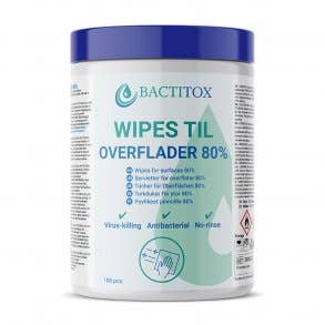 Bactitox disinfection wipes for surfaces 80% 100pcs for wholesale by Bactitox