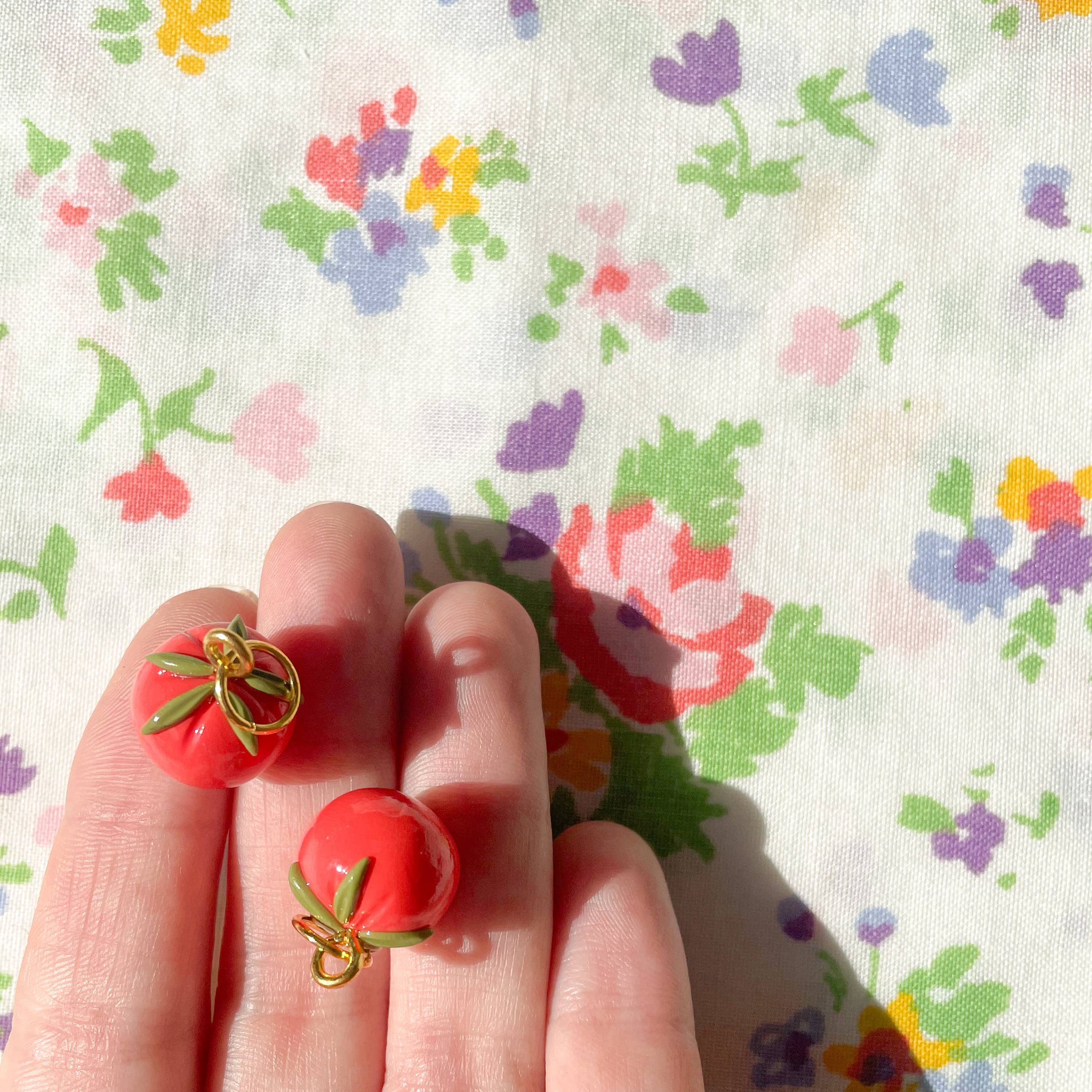 Bold Blossom Shop - Vente Breloques/médailles personnalisées - Breloques à la tomate2