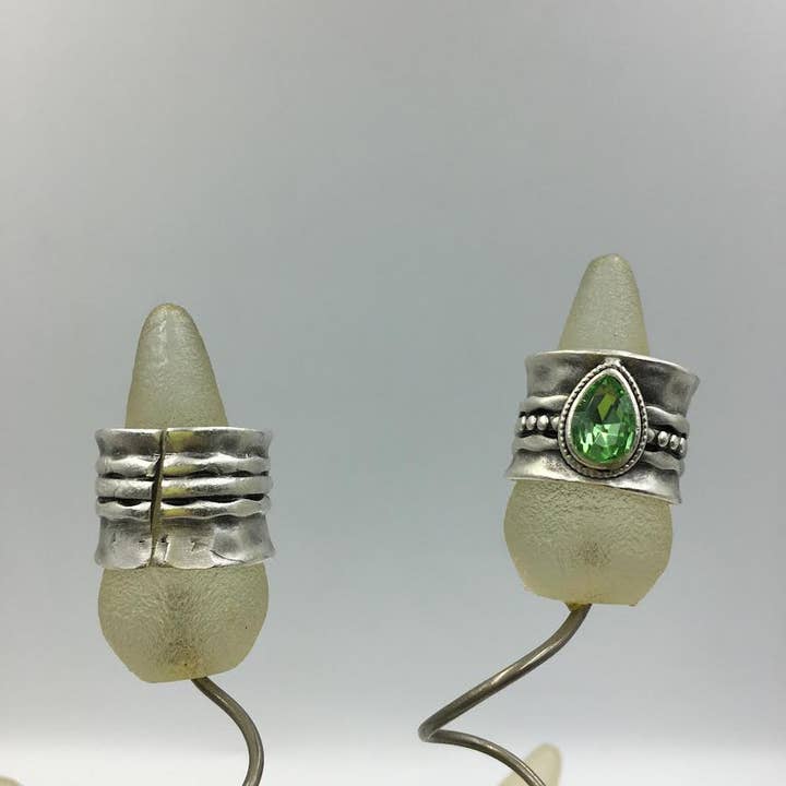 Triple Ridge Crystal Ring for wholesale by Volare