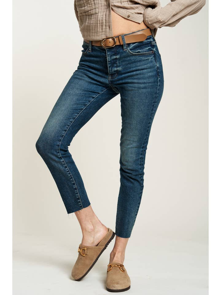 Cooper Skinny Mid Rise Jean, Dark Aged Vintage Sculpt+ for wholesale on Faire