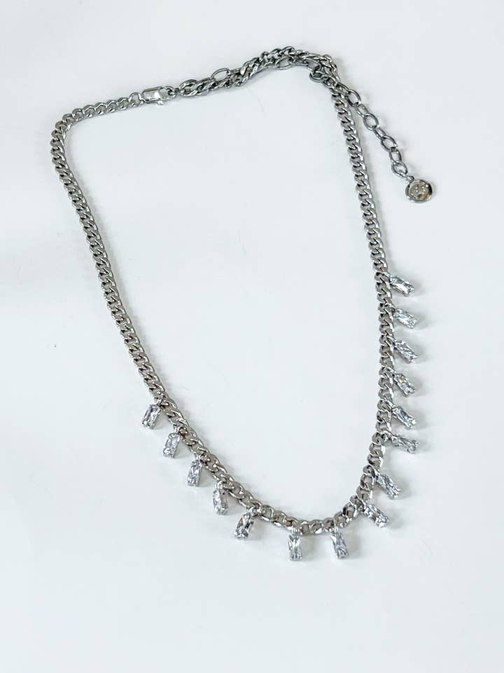 Girocollo in zirconia Curb Link per la vendita all'ingrosso da parte di We R Brand