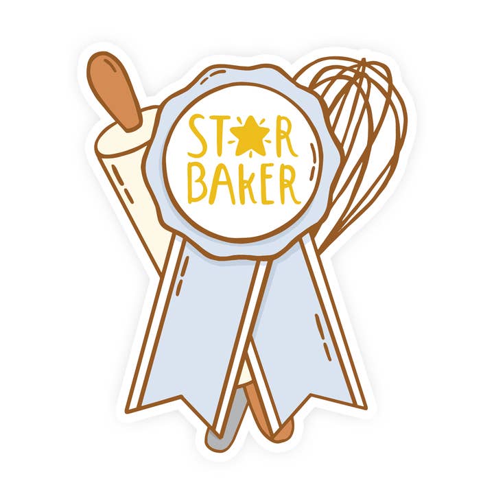 Star Baker Vinyl Sticker for wholesale by The Clever Clove