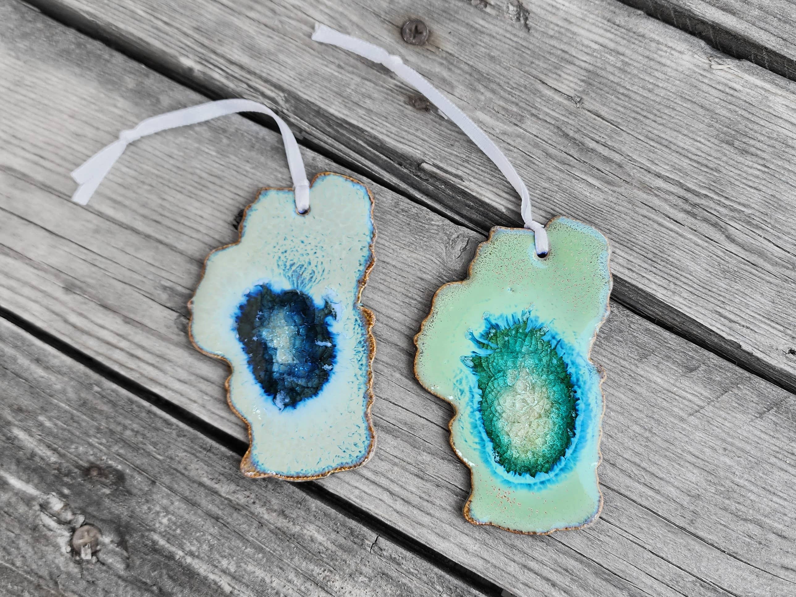 Dock 6 Pottery - Wholesale Ornament - State Shaped Ornament - All 50 States10