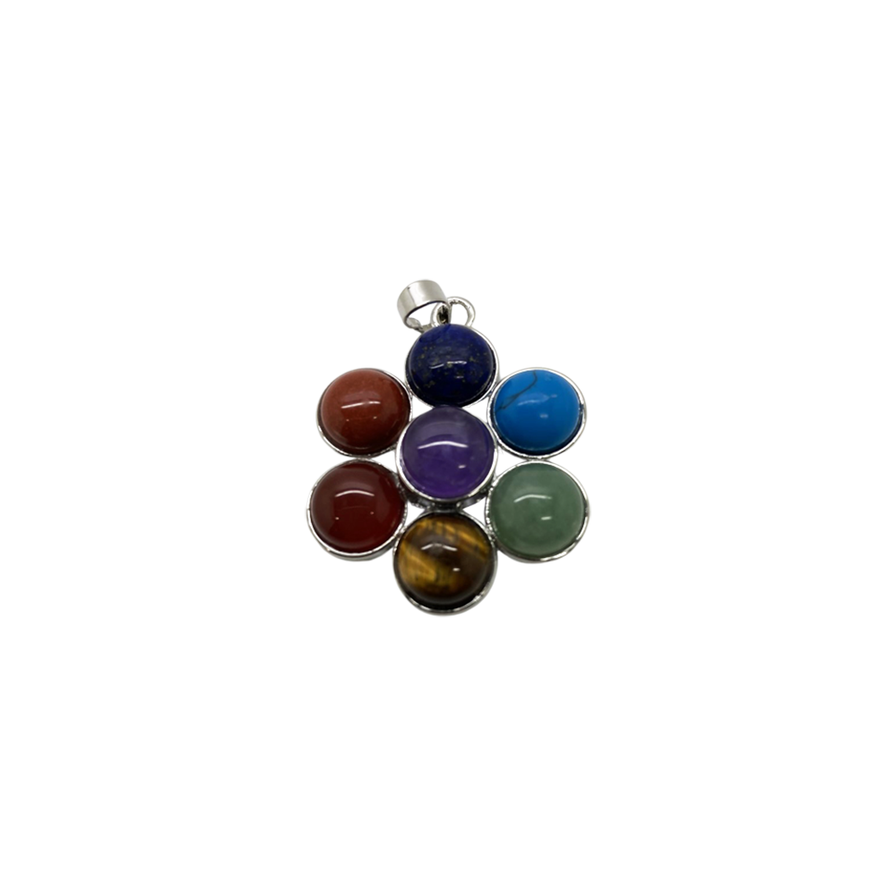 VIE – Engroshandel Vedhæng/charm – Blomst vedhæng med ædelsten og chakra-sten3