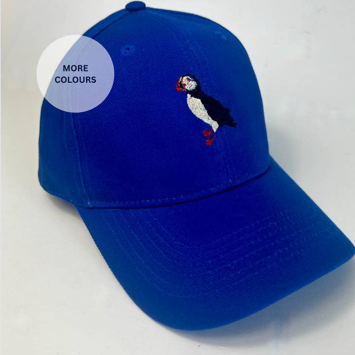 Puffin Bird embroidered hat - Unisex hat for wholesale by Thread and Needles Co