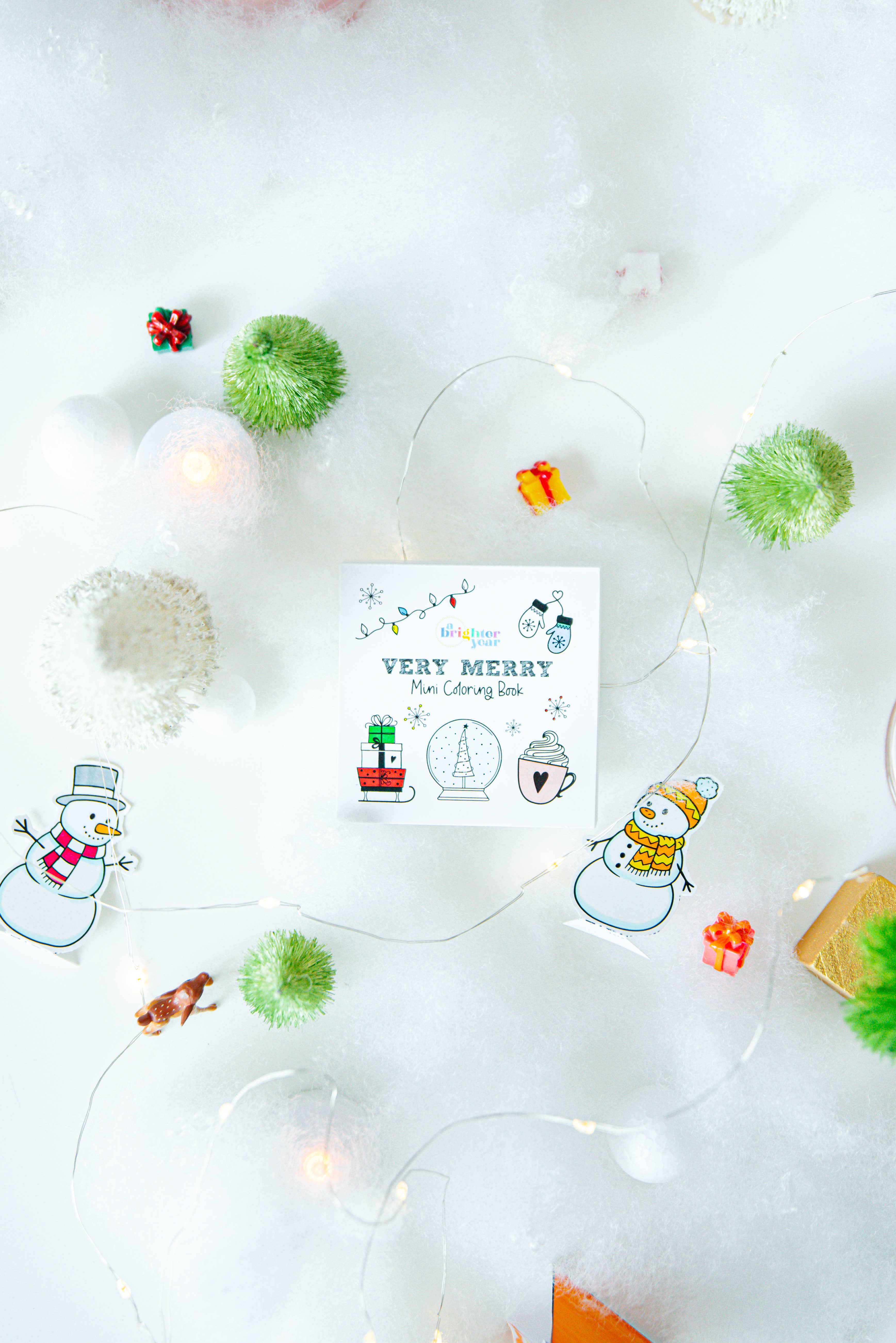 A Brighter Year - Vendita all'ingrosso Libro da colorare e attività - Adulti - Mini libro da colorare molto allegro per adulti - Regalo di Natale 20253