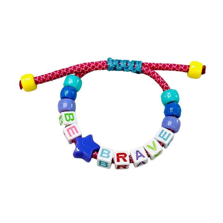 Sadie’s Moon – wholesale Pärlarmband – Barn – Handgjorda Be Brave Paracord pärlarmband Barn eller vuxna