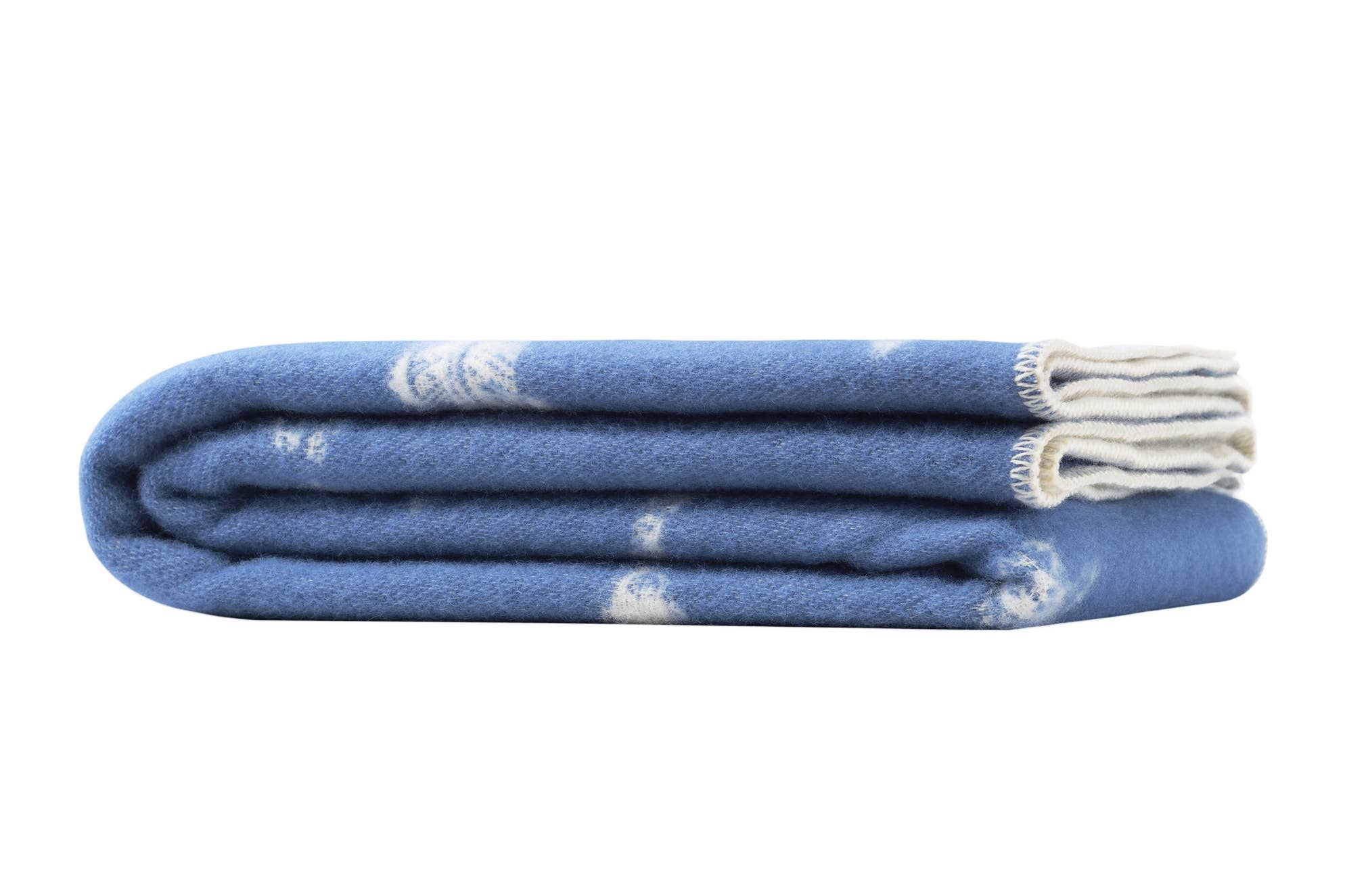 JJ Textile – wholesale Throw blanket – Fish Blue Wool Blanket5