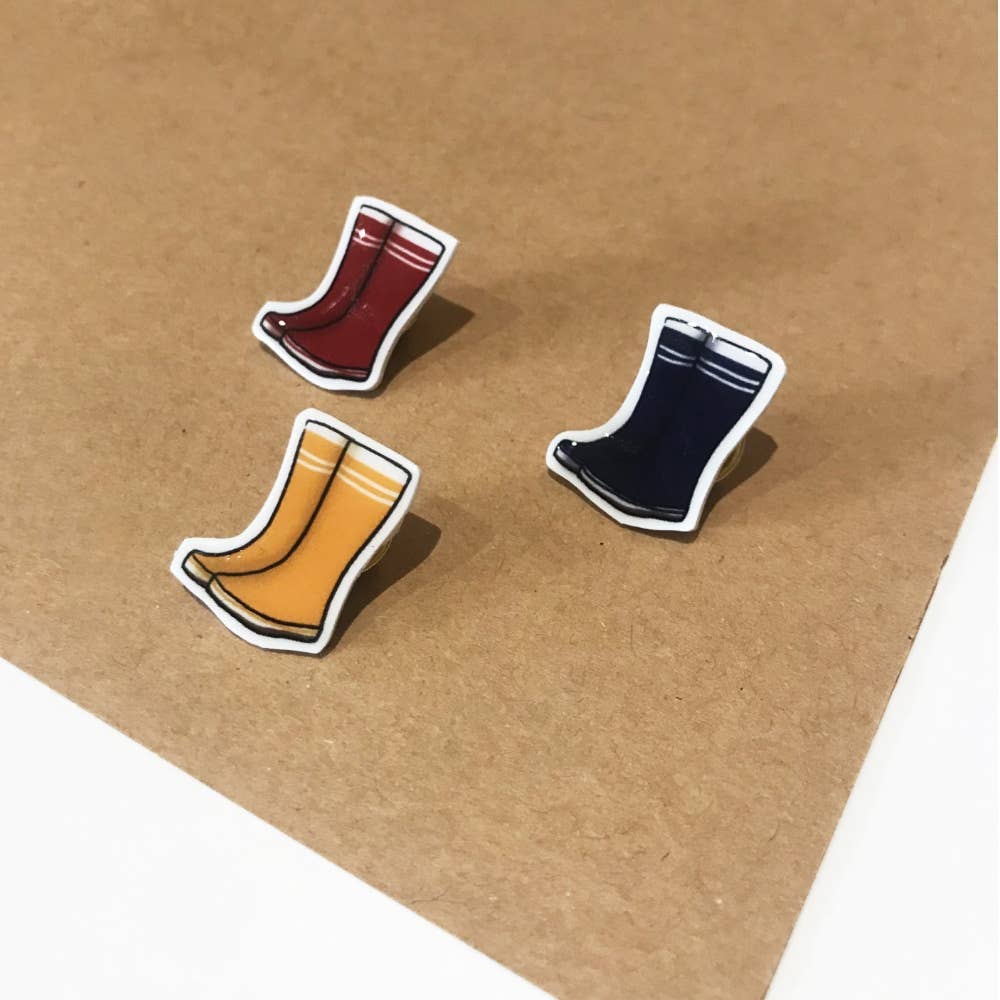 Oh ! Mon Dessin - Wholesale Lapel Pin/Button - Rubber Boots Pins Brittany (Set of 3 pins)2