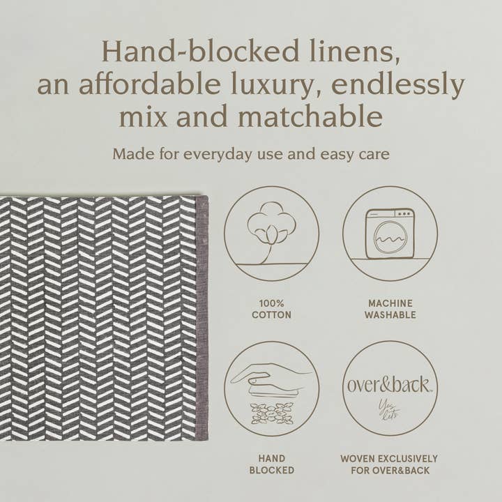 over&back - Wholesale Placemat - Artisan Hand-Blocked Placemats – 100% Cotton – Set of 464