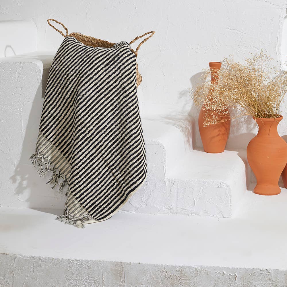 Kikoya - Wholesale Bath Towel - Stripe Handloom Bath Turkish Towels Vintage Bohemian Look7