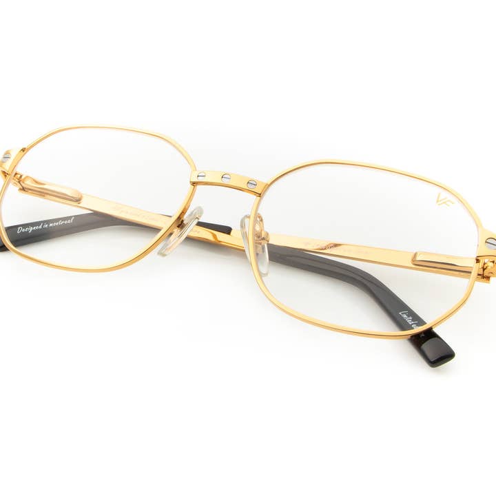 Love Collection: Hustler 24KT Gold (Clear) for wholesale by Vintage Frames Company