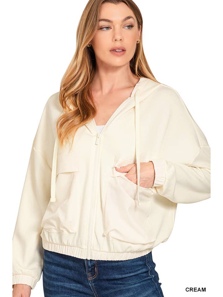 42POPS - Wholesale Jacket – Women's - 1024 Soft Scuba Full Zip Hoodie Jacket SI-289723