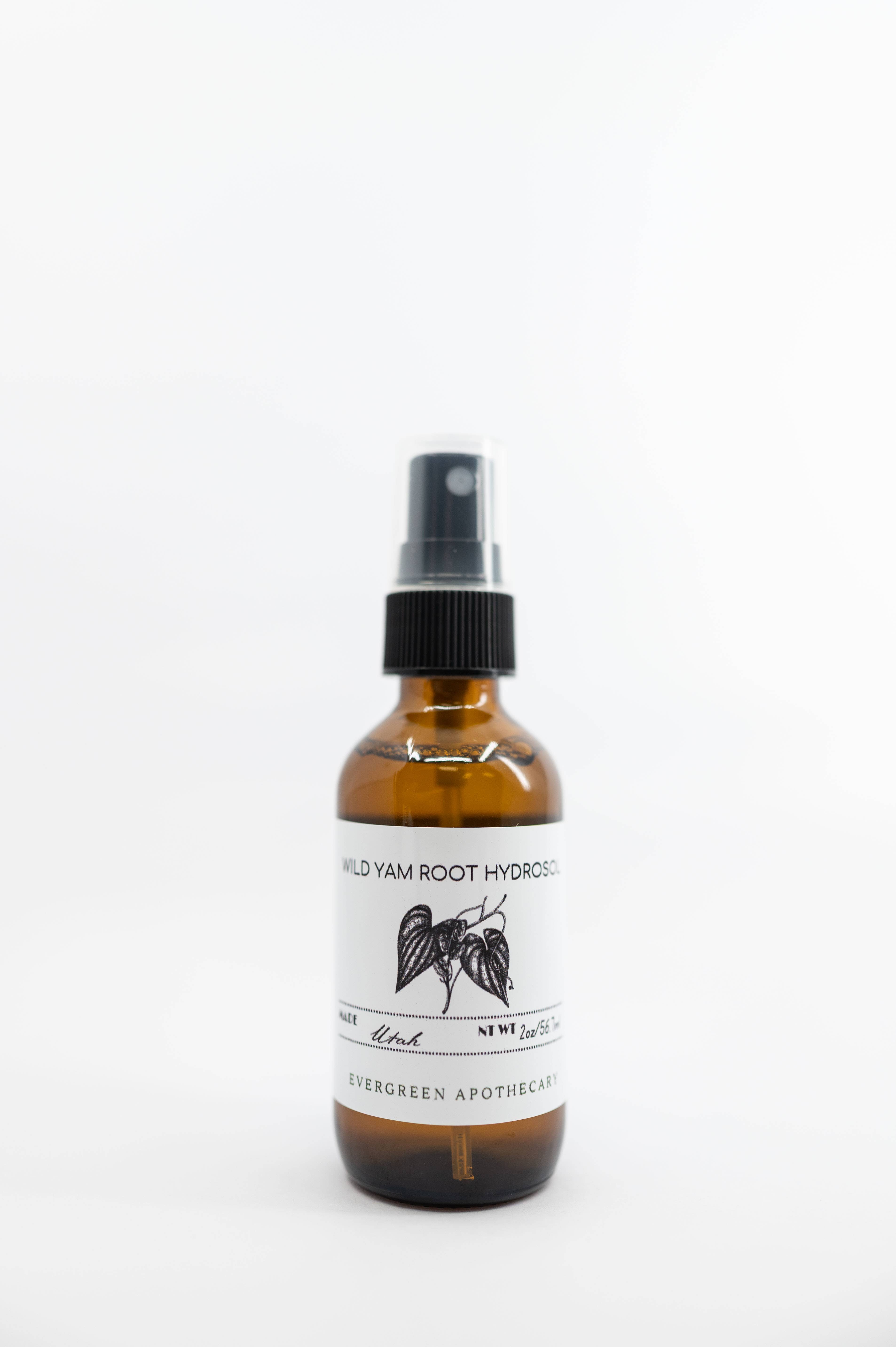 Evergreen Apothecary - Wholesale Face & Body Mist/Water - Wild Yam Hydrosol, 2oz 1