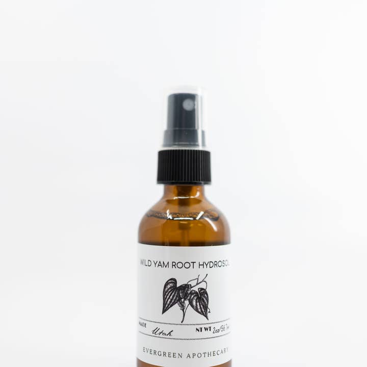 Evergreen Apothecary - Wholesale Face & Body Mist/Water - Wild Yam Hydrosol, 2oz 1