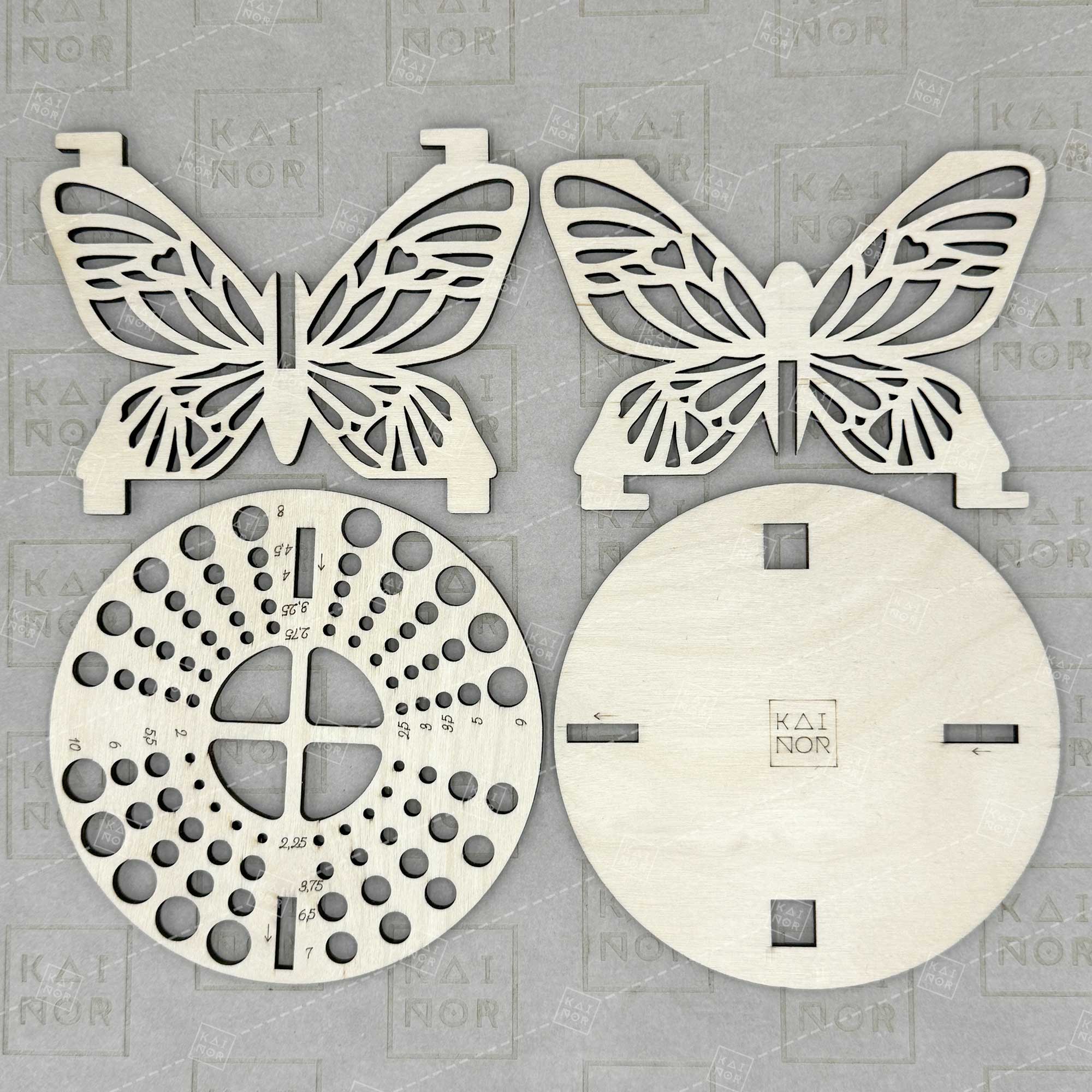 Kainor - Wholesale Knitting/Crochet Supplies - Knitting needle organizer Butterfly2