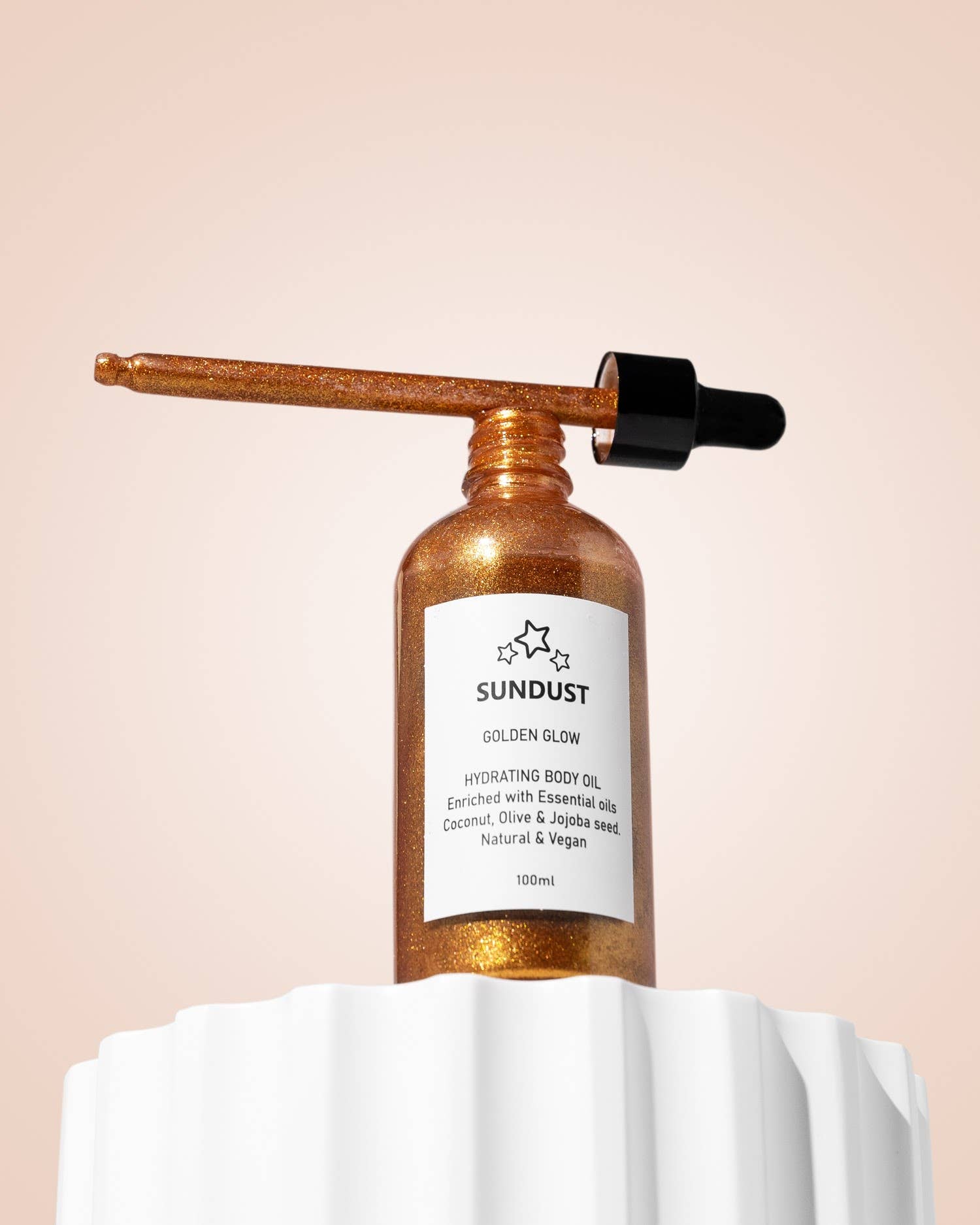 Sundust Cosmetics PTY LTD - Wholesale Bath/Body Oil - Golden Shimmer Organic Dry Oil2