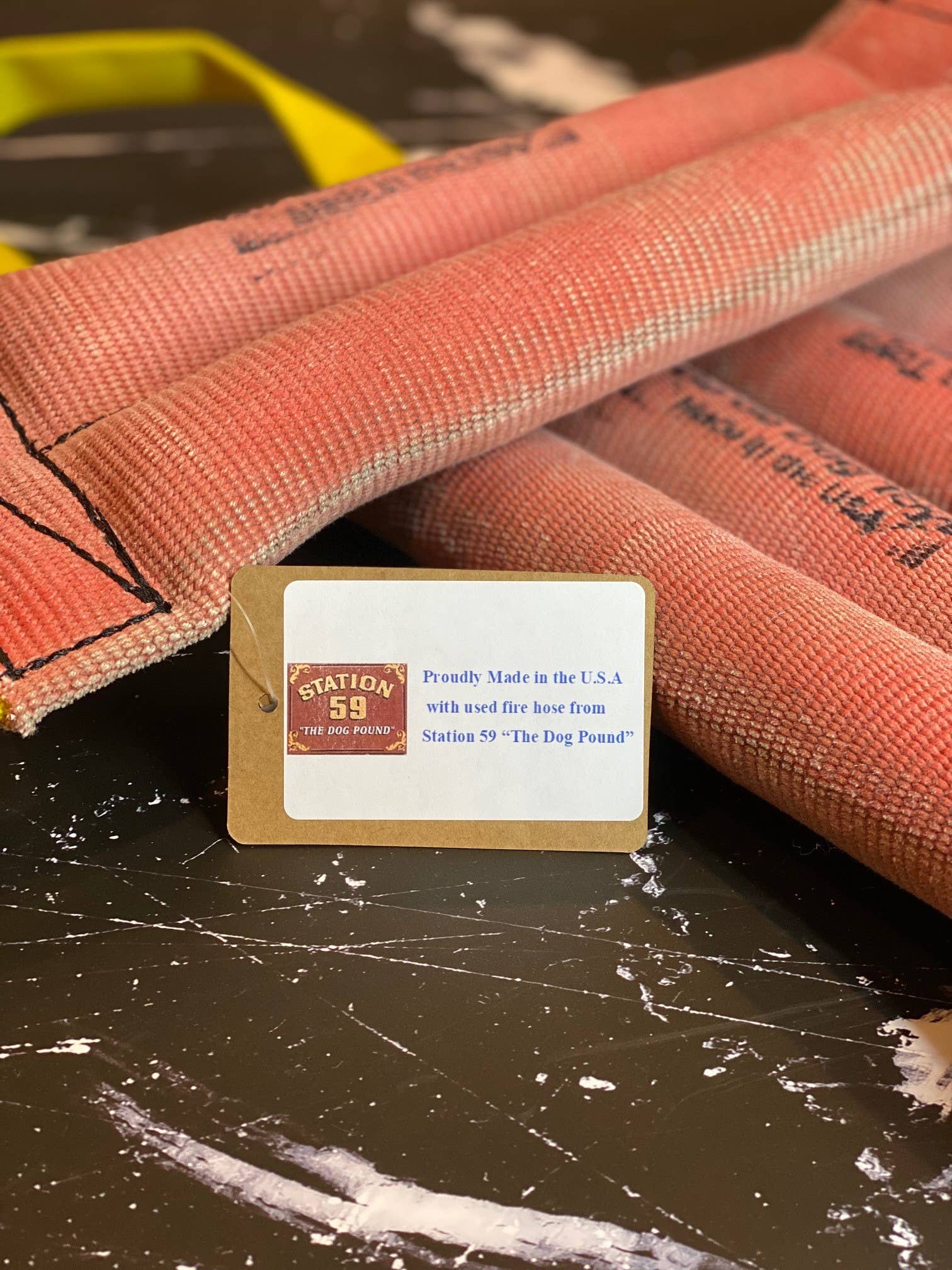 Go Go Dog Toys - Wholesale Pet Rope Toy - Dog - Recycled Fire Hose Single Handle Tug of War Dog Toy2