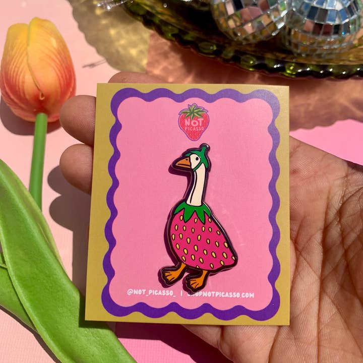 Not Picasso - Wholesale Lapel Pin/Button - Gooseberry Enamel Pin1