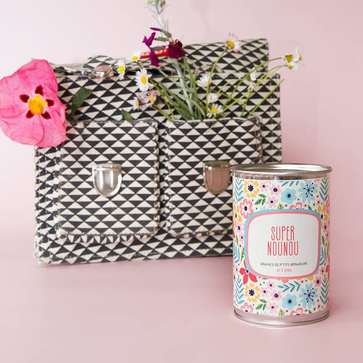 ”Merci Nounou” frösats tillverkad i Frankrike för wholesale av MauvaisesGraines